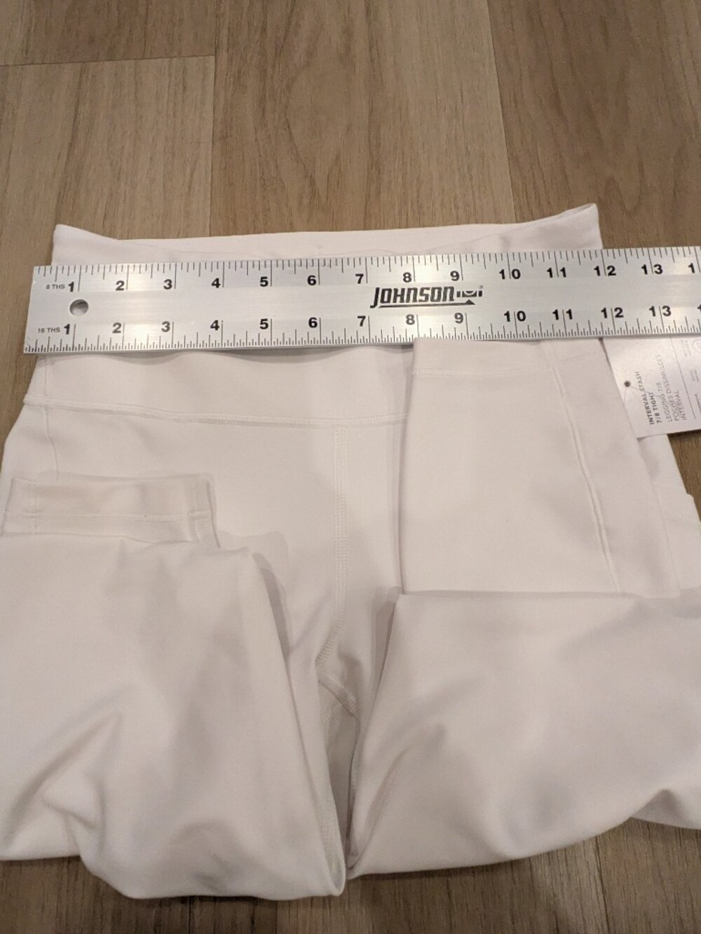 Athleta White Interval Stash 7/8 Cropped Leggings Size S NWT - Picture 4 of 8